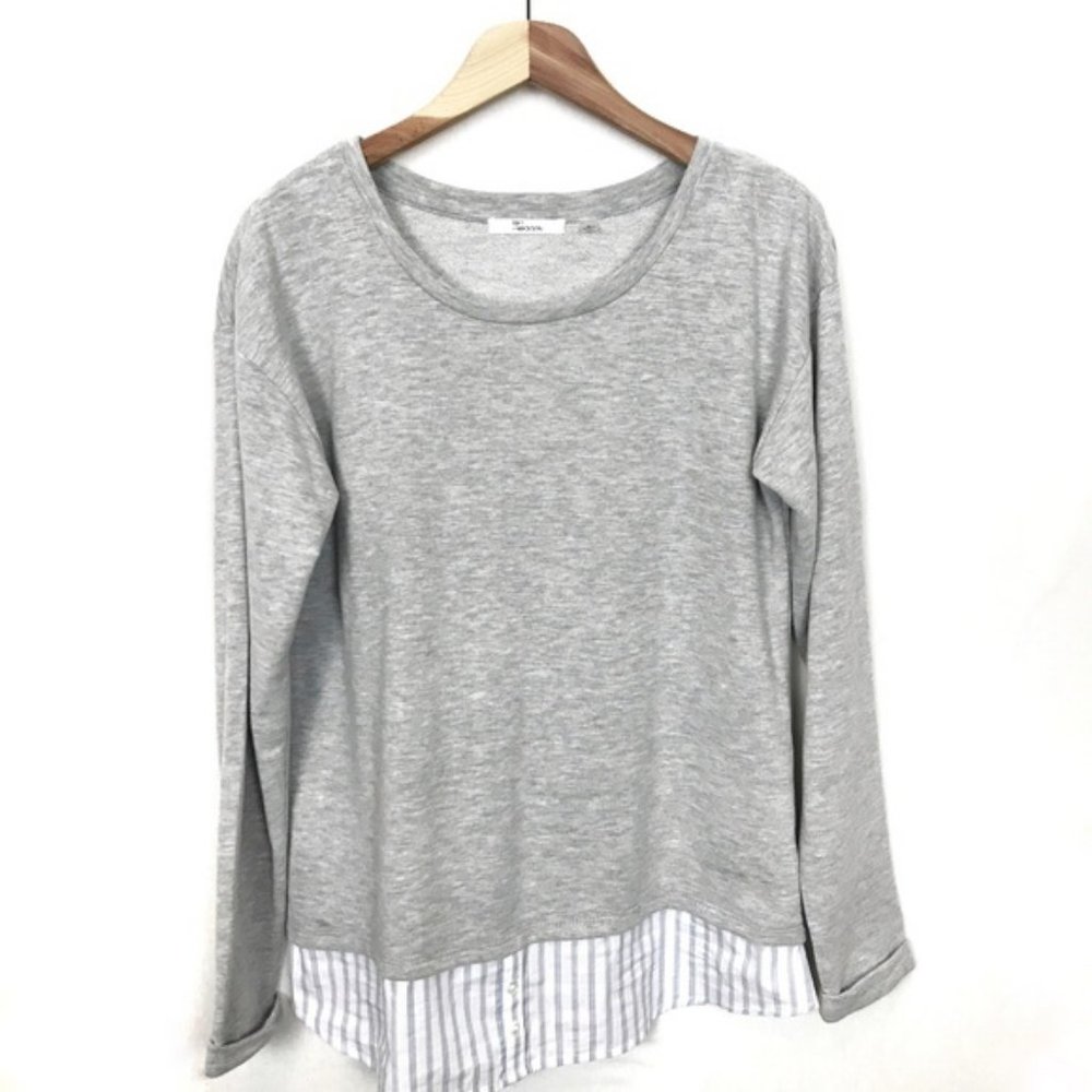 89th & Madison Pullover Gray Sweater Lightweight M